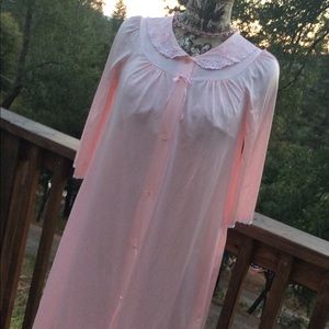 Vintage Shadowline CottageCore S Summer Lounge Robe